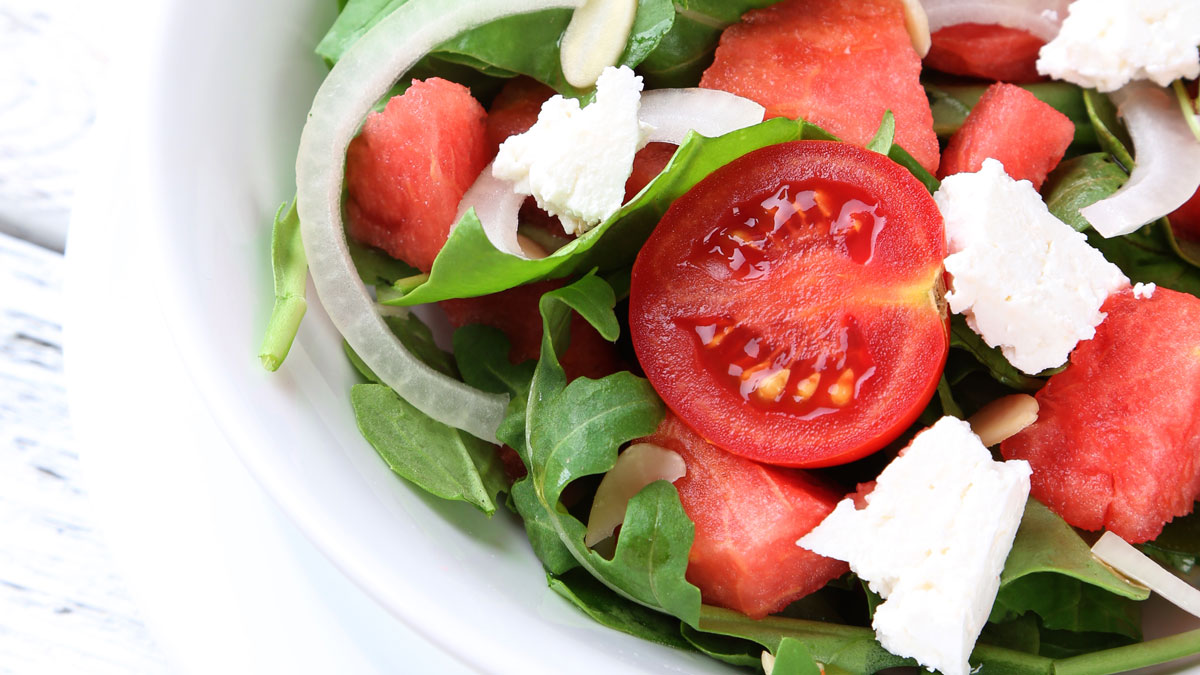 Watermelon Arugula Salad