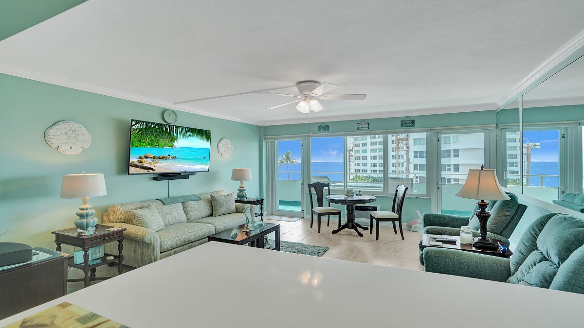 Ocean view from Caribe Co Op in Lauderdale By The Sea.