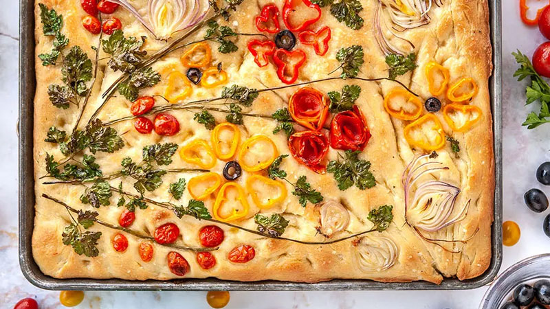 Focaccia Bread Art