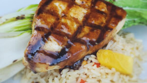 Grilled Swordfish with Hoisin Glaze