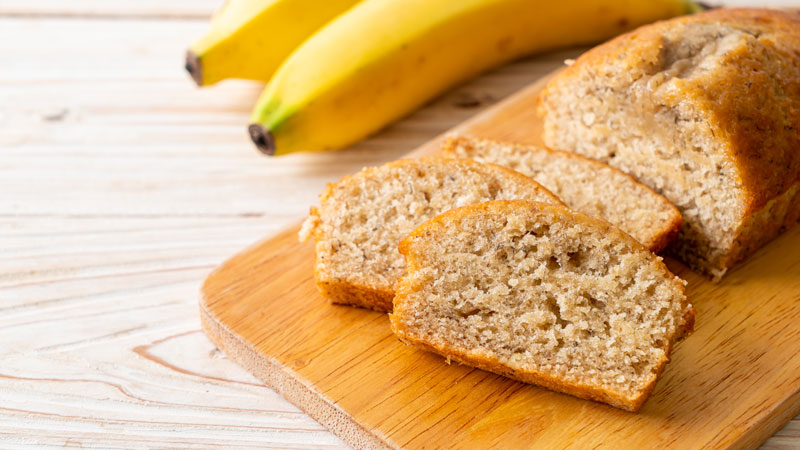 Healthy banana bread recipe