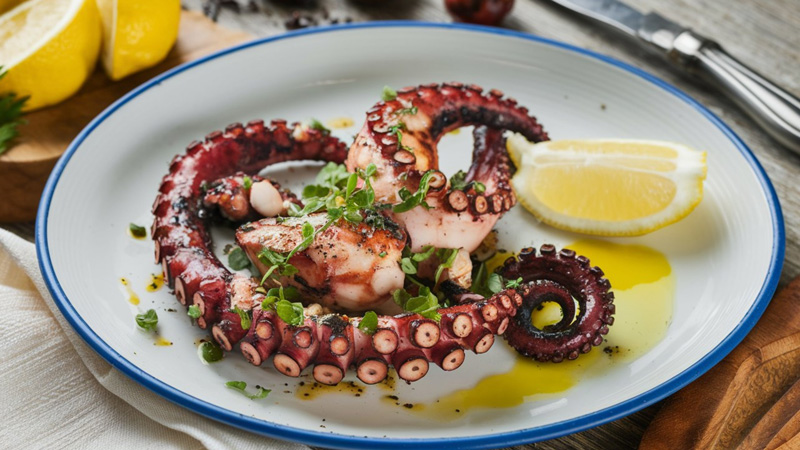 Grilled octopus South Florida style